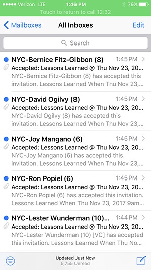 Conference Room Email Invites